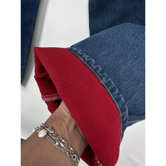 GAP fleece lined denim carpenter painter work pants sz 38 tag vtg y2k workwear - Picture 3 of 11